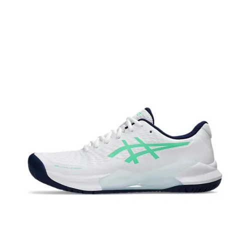 Asics Challenger 14 Low Top Теннисные Кроссовки Мужские Белые Зеленые
