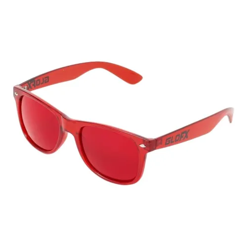 BEAMS OVAL SUNGLASSES Мужские Красные