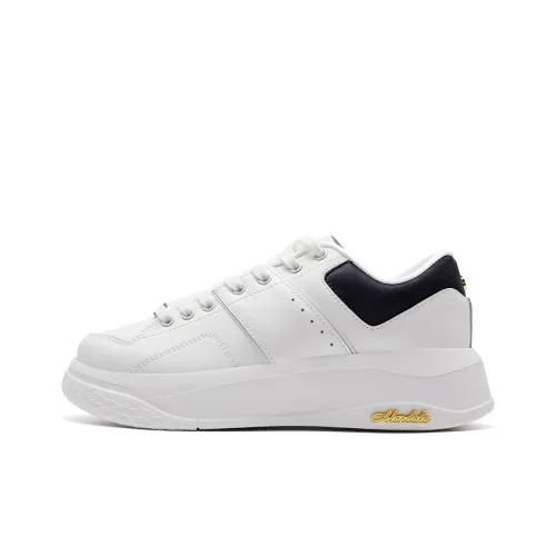 XTEP 1987 Коллекция Амортизаторы Slip-resistant Низкий Топ Casual Женские Белый Черный