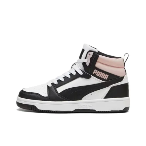 PUMA REBOUND High Top Скейтборд Кроссовки Унисекс Черный Белый