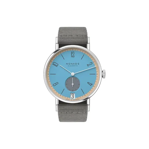 NOMOS Ручной Механический Movement Унисекс Часы 37,5 мм Синий