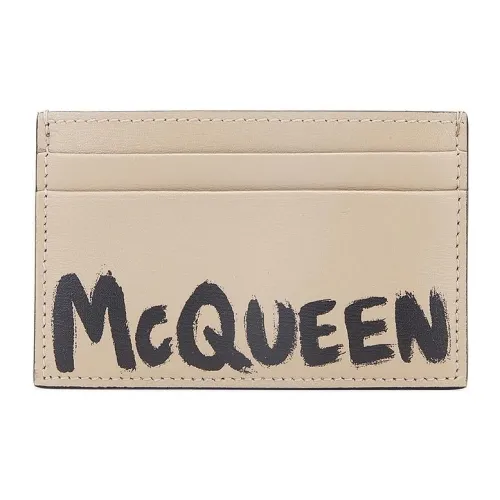 Alexander McQueen Кожа Держатель для карт Мужской Бежевый