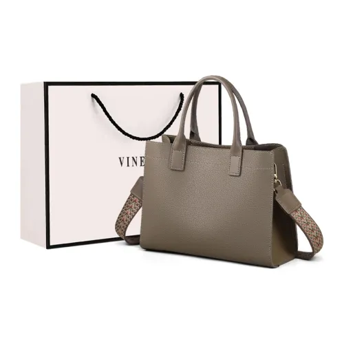 VINEY Коровья кожа Одно плечо Сумка через плечо Сумка для мамы Большая женская Серый