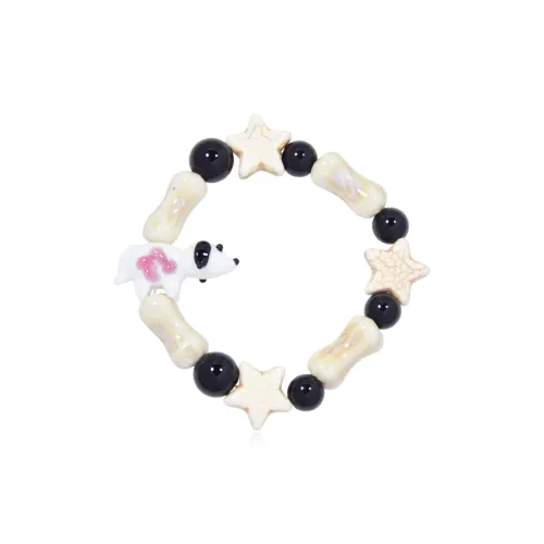 AWE Цветная глазурь Мультяшный FIVE Точка Звезда Винтаж Браслет с бусинами с Бесплатно Подарочный набор Женские