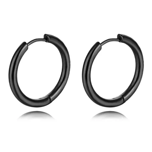 MUYAN Титановые стальные без рисунка Серьги-кольца Унисекс