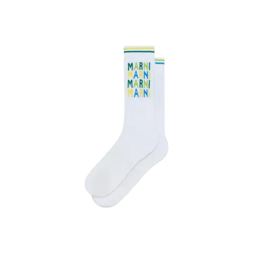 MARNI Белые Мужские Носки MID до икры
