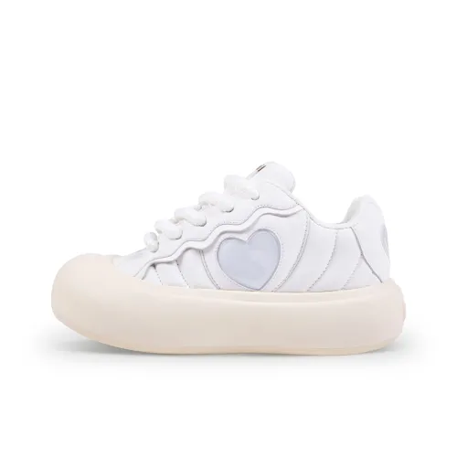 Demi Low Топ Скейтборд Кроссовки Унисекс Белый