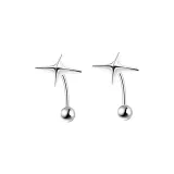 Изогнутый крючок, серьги-гвоздики Starburst