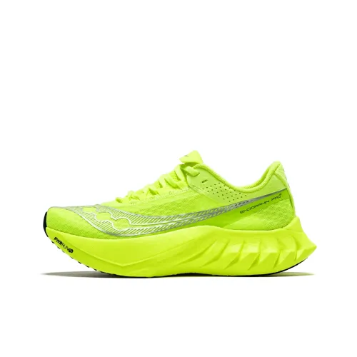 Saucony Endorphin Pro 4 Беговые кроссовки Низкий топ Зеленый Серебряный Женский