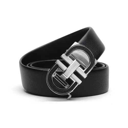 ELLE HOMME Автоматическая застежка ремень из натуральной кожи модный стальная застежка ремень из коровьей кожи мужской черный ширина 3,7 см