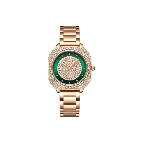 SUNMATE Кварцевый механизм Женские часы 36 мм Зеленые