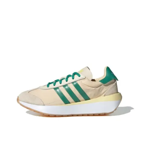 Adidas Originals COUNTRY XLG Противоскользящий Устойчивый к истиранию Низкий Топ Casual Женский Бежевый Зеленый Белый