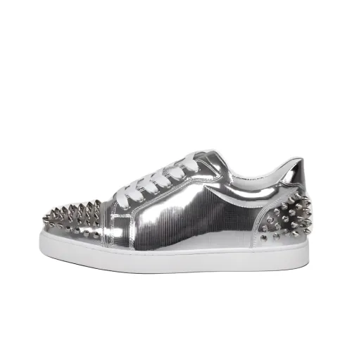 CL Vieira 2 Low Топ Скейтборд Кроссовки Женские Серебряные