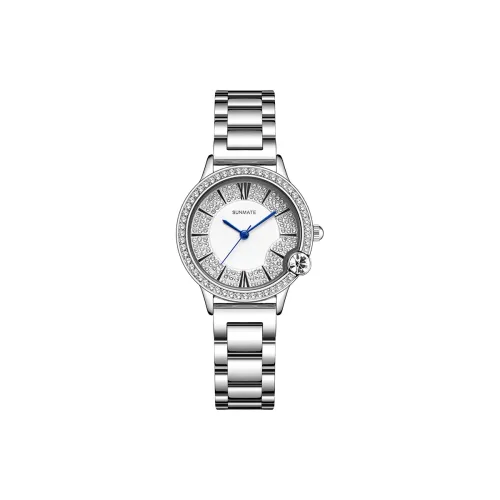 SUNMATE Full Diamond Улучшенный Элегантный Часы для Женщин Легкий Luxury Нишевый Женские Мода Кварцевый Механизм