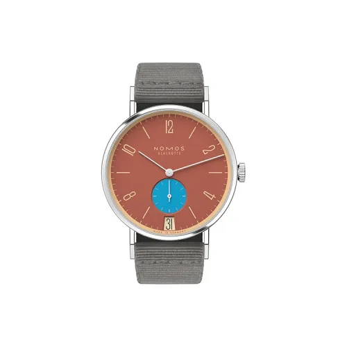 NOMOS Ручной Механический Movement Унисекс Часы 37,5 мм Кофе