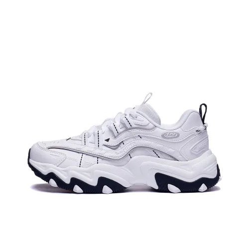 LiNing Cat's Claw Lite 2 противоскользящий устойчивый к истиранию низкий топ массивные кроссовки женские стандартного белого цвета