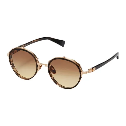 BALMAIN Титановый сплав Ацетат Нерегулярная форма Солнцезащитные очки Женские Черный