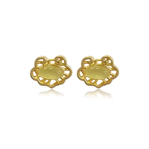CMFY Copper Stud Earrings Women's CMFY Медные серьги-гвоздики женские