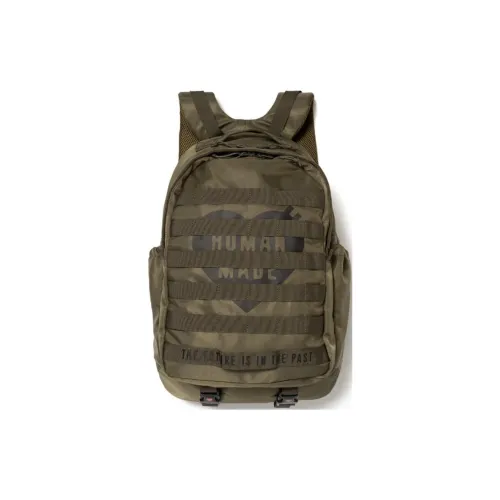 HUMAN MADE Nylon Backpack Regular Unisex Army Green HUMAN MADE Нейлоновый рюкзак стандартный унисекс армейский зеленый