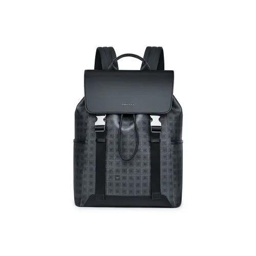 WilliamPOLO ПВХ для микрофибры ноутбук сумка рюкзак средний мужской черный