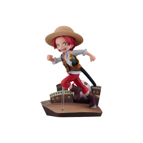 MegaHouse Child Красный Волосы Шанкс GEM One Piece Фигурки в стиле Chibi 13 см