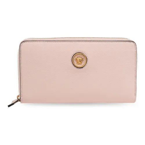 VERSACE La Medusa Коровья кожа Кошелек Женские Светло-розовый