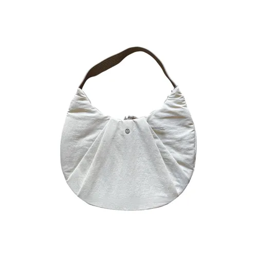 lululemon Ткань Сумка Сумка через плечо Стандартная Женская Эльф Желтый Натуральный Лен