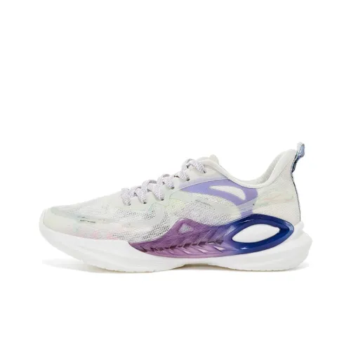 Erke Амортизация Износостойкий Низкий Топ Повседневные Беговые Кроссовки Женские Белые Фиолетовые