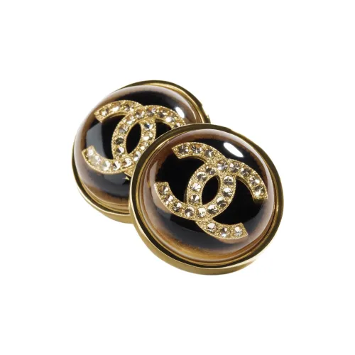 Серьги CHANEL Женские Черные