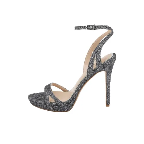 Badgley Mischka Arianna One Strap Sandals 9,5cm Women's Asphalt Gray Badgley Mischka Arianna One Ремешок Сандалии 9,5 см Женские Асфальтовый Серый