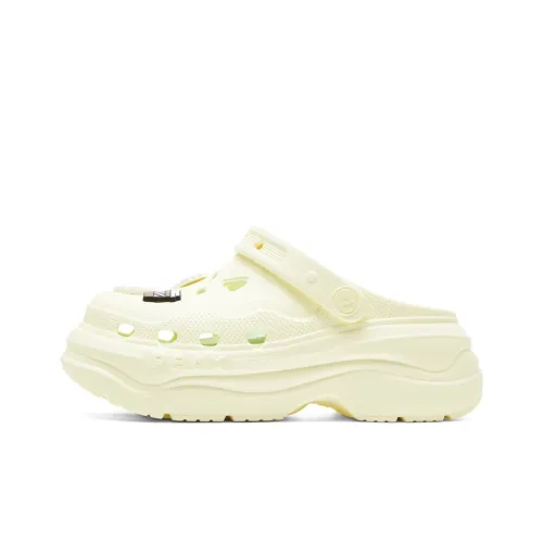 PEAK Сабо Женские Белые Светло-Желтые