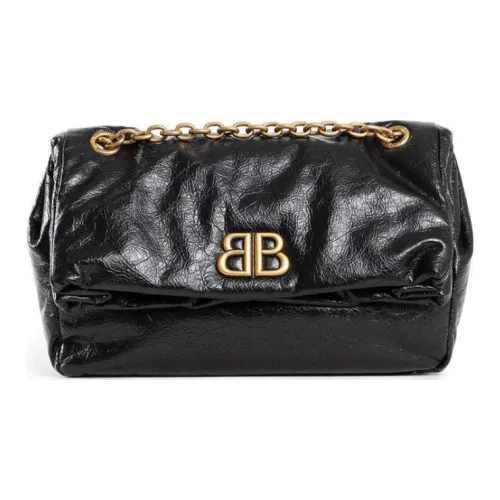 Balenciaga Arena Телячья кожа Одно плечо Сумка Маленькая Женская Черная