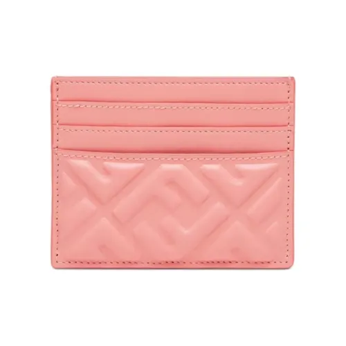 FENDI Lambskin Кожаный кошелек для карт Кошелек для карт Женский Розовый