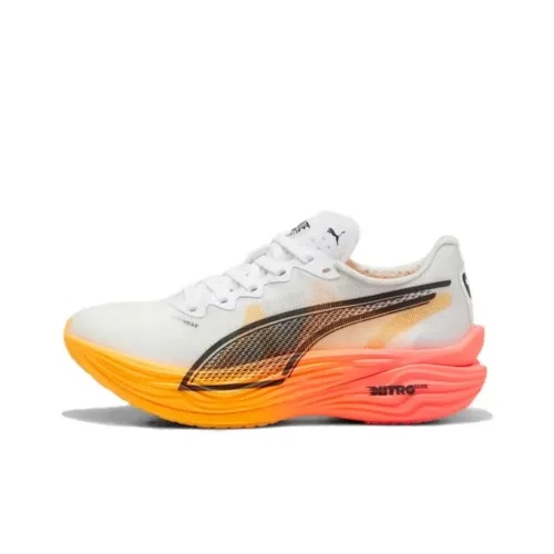 PUMA Deviate Nitro Elite противоскользящий устойчивый к истиранию низкий топ повседневная беговая обувь женский белый черный