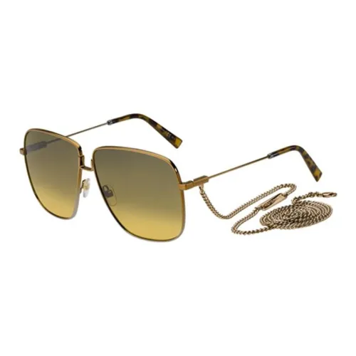 GIVENCHY Квадратные Солнцезащитные Очки Унисекс Золото