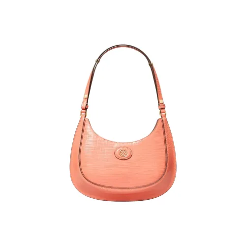 TORY BURCH Robinson Коровья кожа Сумка на плечо Сумка-полумесяц Сумка Сумка через плечо Женская Кораллово-розовая