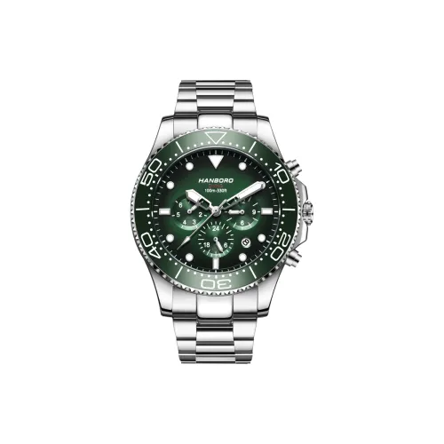 HANBORO Механические Мужские часы 42mm*18mm*10mm Зеленые