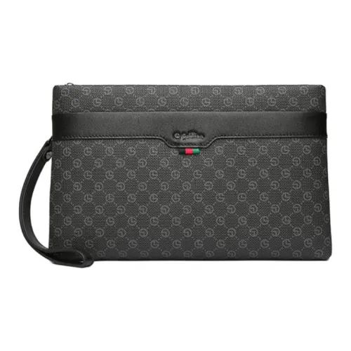 GOLDLION ПВХ клатч средний мужской черный