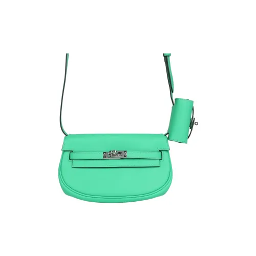 HERMES Kelly Swift Телячья кожа Сумка Kelly Сумки через плечо Сумка на плечо Женская 0Z Vert Comics Комикс Зеленый