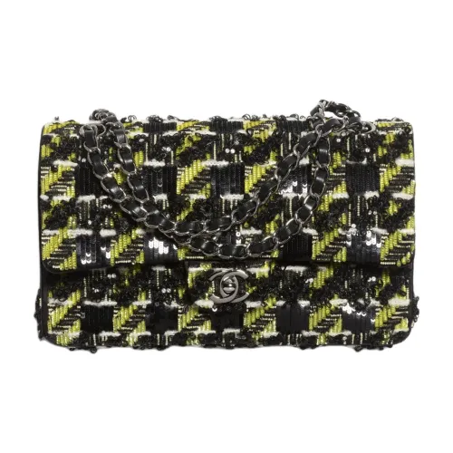 CHANEL Classic Flap CF Блестки Вышивка Сумка через плечо Сумка на плечо Женская Многоцветная