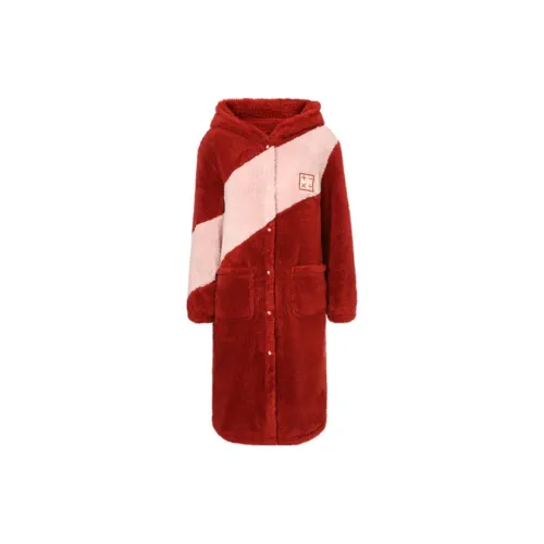 Yiner Life Sleep Халат Женские Красный