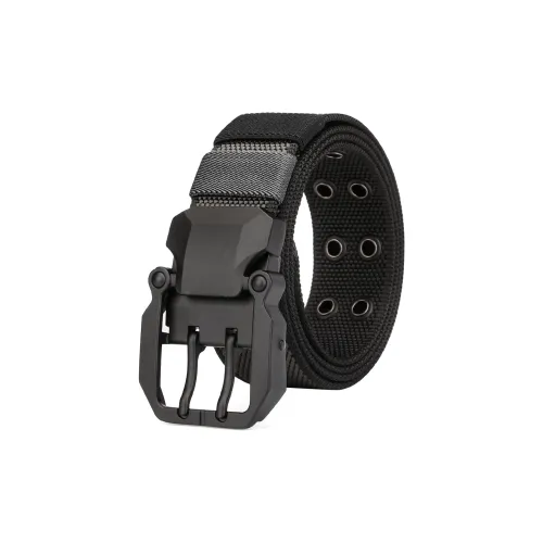 Jaylen Oos Застежка-липучка Двойная сторона Два тона Вязаная ткань Ремень Мужской Серый Черный Синий Черный Ширина 3,8 см