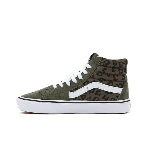 VANS SK8 Comfycush Высокие Кроссовки для скейтбординга Унисекс Зеленые