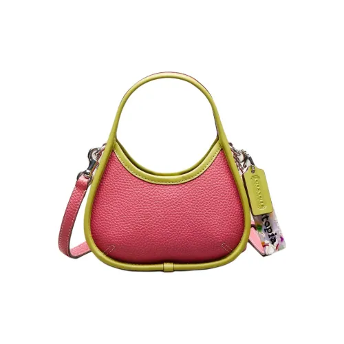 Coachtopia Ergo Кожа Сумка Сумка через плечо Сумка через плечо Мини Женская Клубничный Туманный SOUR Оранжевый Зеленый