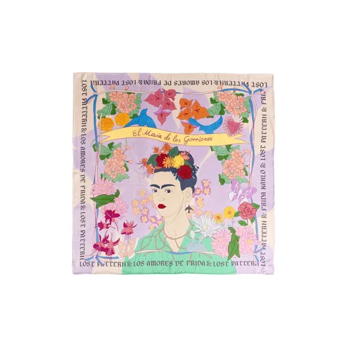 LOST PATTERN Шарфы из шелка тутового дерева Женские