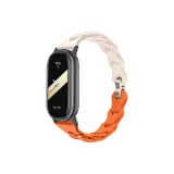 Вырез Пэчворк Силиконовый ремешок - Звездный и оранжевый.