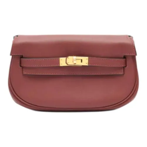 HERMES Kelly Swift Кожа Сумка Kelly Сумка через плечо Сумка на плечо Женская 55 Руж H HERMES Красный