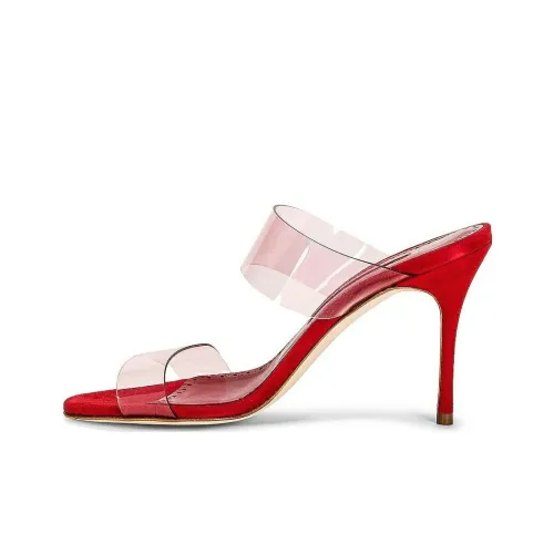 MANOLO BLAHNIK Слипоны Женские Red