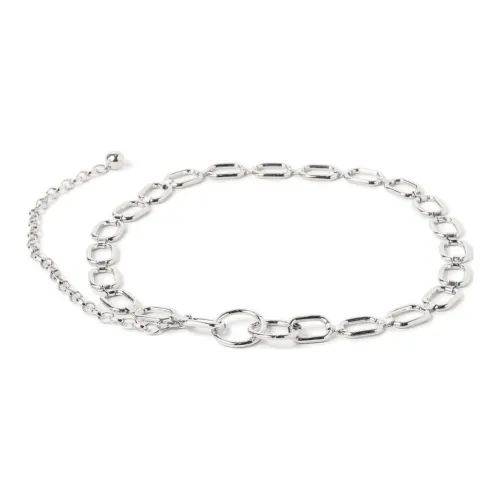 BEAMS Кольцо Пряжка Дизайн Сплав Цепи для талии Женское Серебро Ширина 2 см