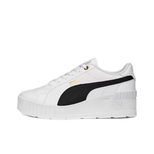 PUMA Karmen Low Топ Кроссовки для скейтбординга Женские Белые Черные